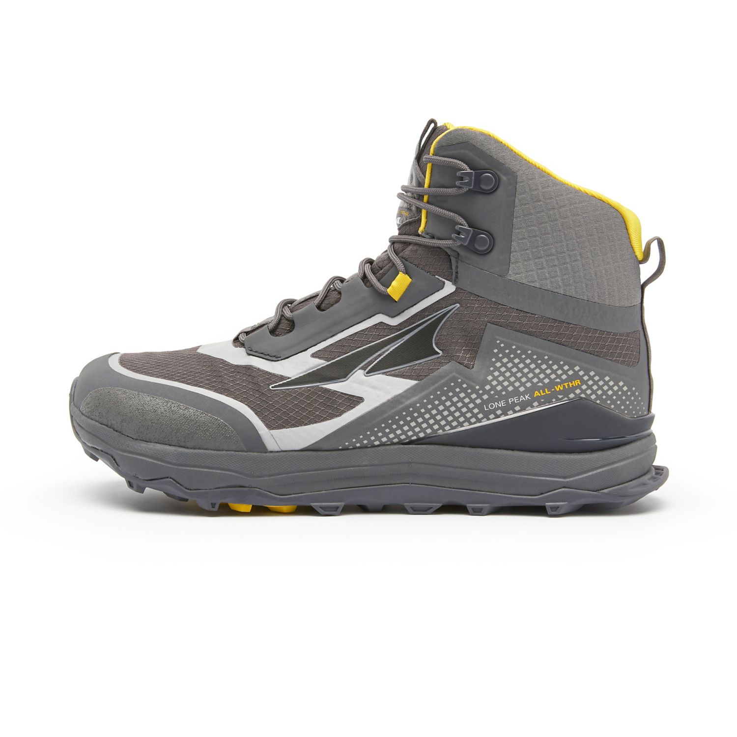 Botas Montaña Altra Lone Peak All-wthr Mid Hombre Gris Amarillo | Chile-30265879