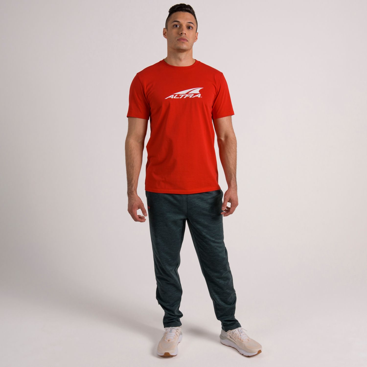 Camiseta Altra Everyday Recycled Hombre Rojas | Chile-76509139