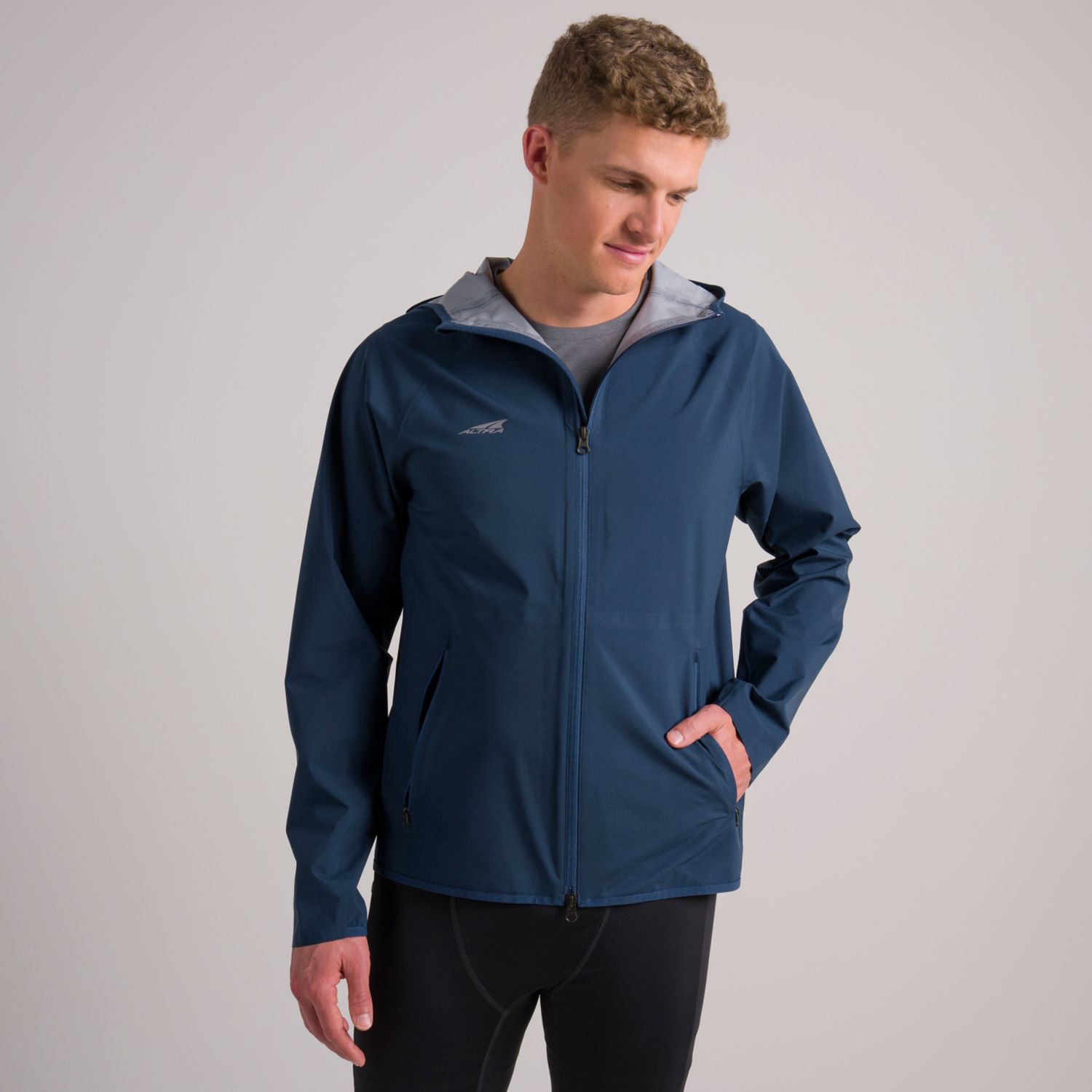 Chaqueta Para Correr Altra Impermeables Hombre Azules | Chile-23704659