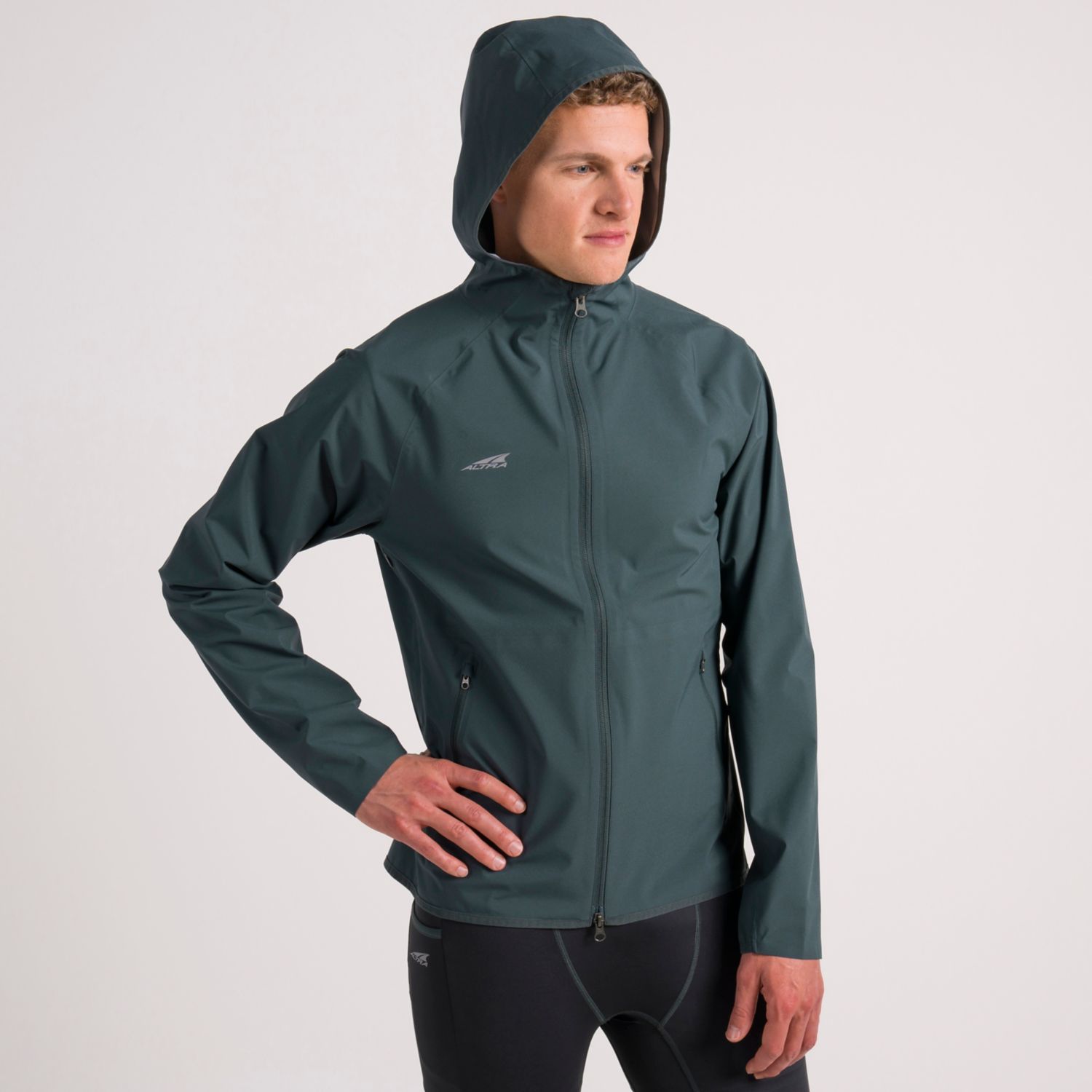 Chaqueta Para Correr Altra Impermeables Hombre Verde Oscuro | Chile-61534909