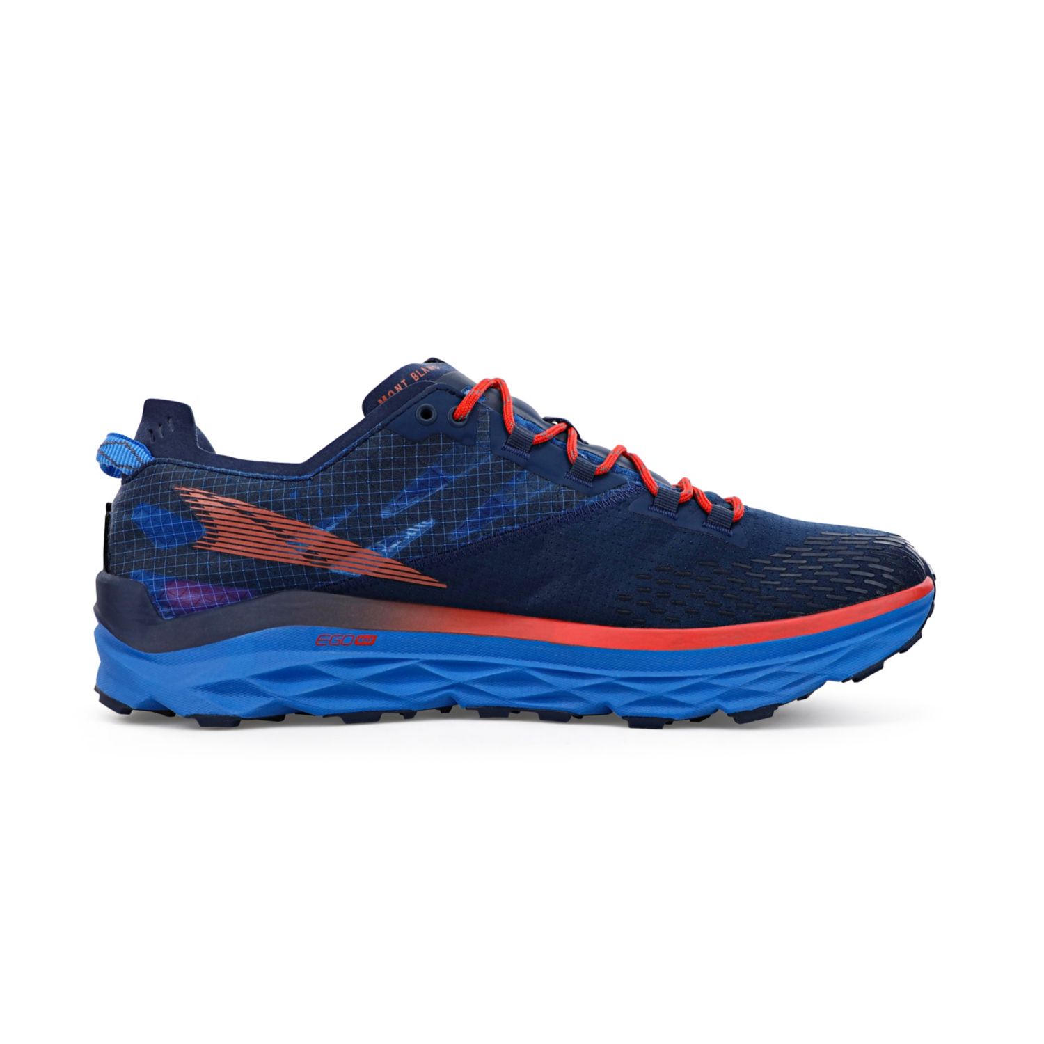 Zapatillas De Trail Running Altra Mont Blanc Hombre Azules Rojas | Chile-10596239