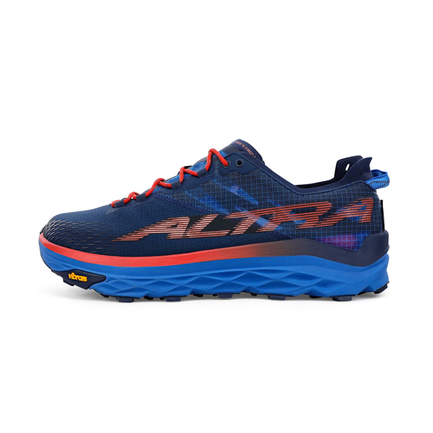 Zapatillas De Trail Running Altra Mont Blanc Hombre Azules Rojas | Chile-10596239