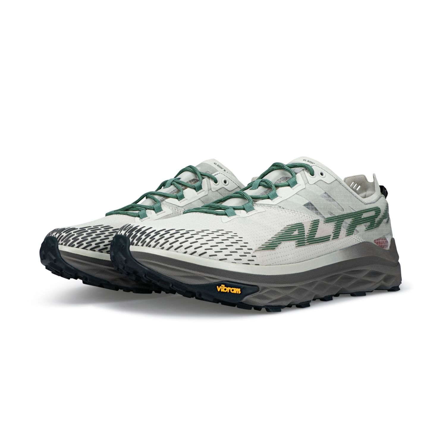 Zapatillas De Trail Running Altra Mont Blanc Hombre Gris Verde | Chile-47985369