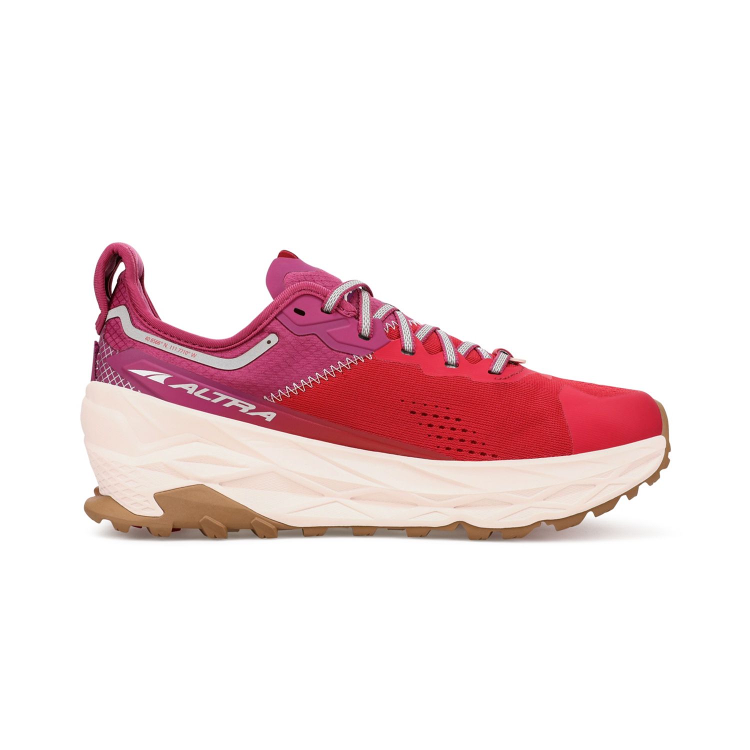 Zapatillas De Trail Running Altra Olympus 5 Mujer Rojas Moradas | Chile-32907469