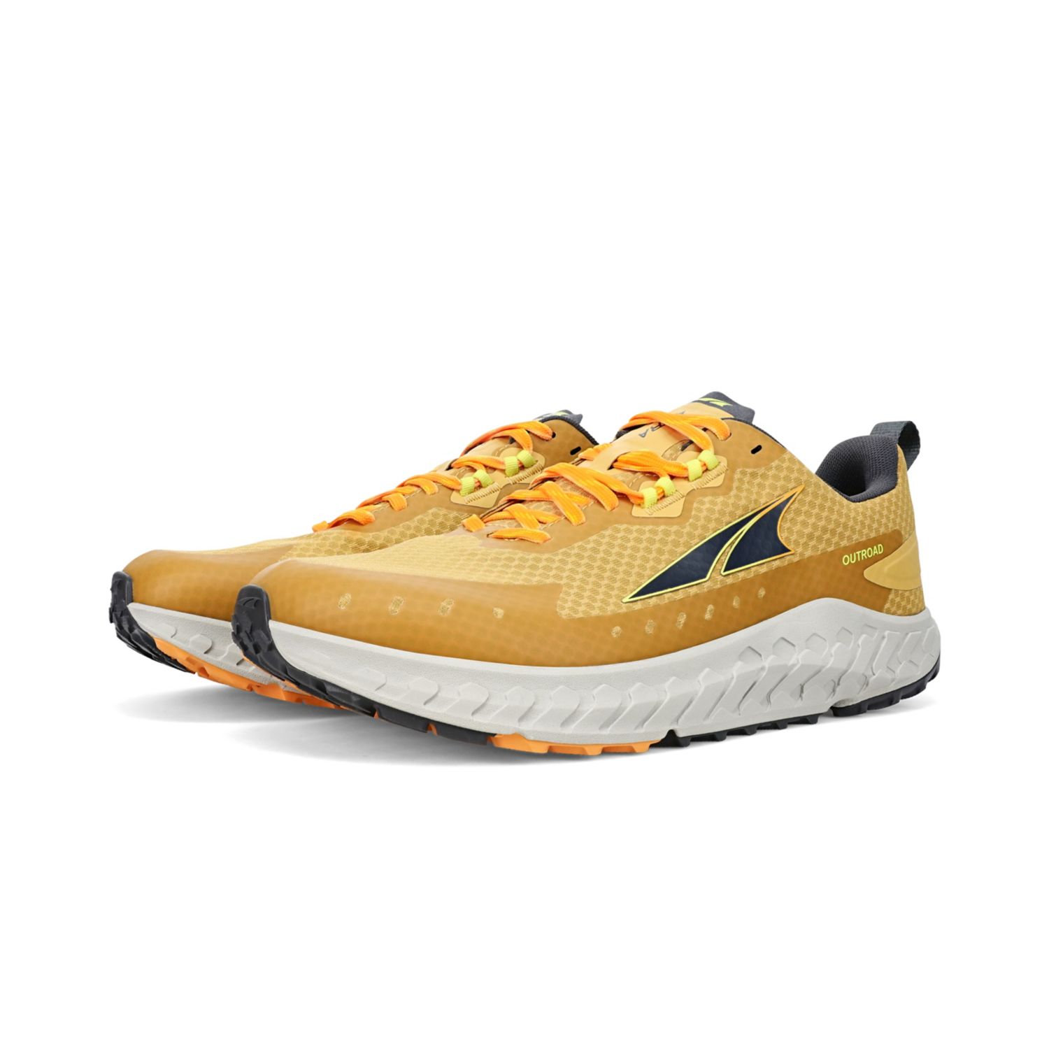 Zapatillas Running Carretera Altra Outroad Hombre Gris Amarillo | Chile-39567819