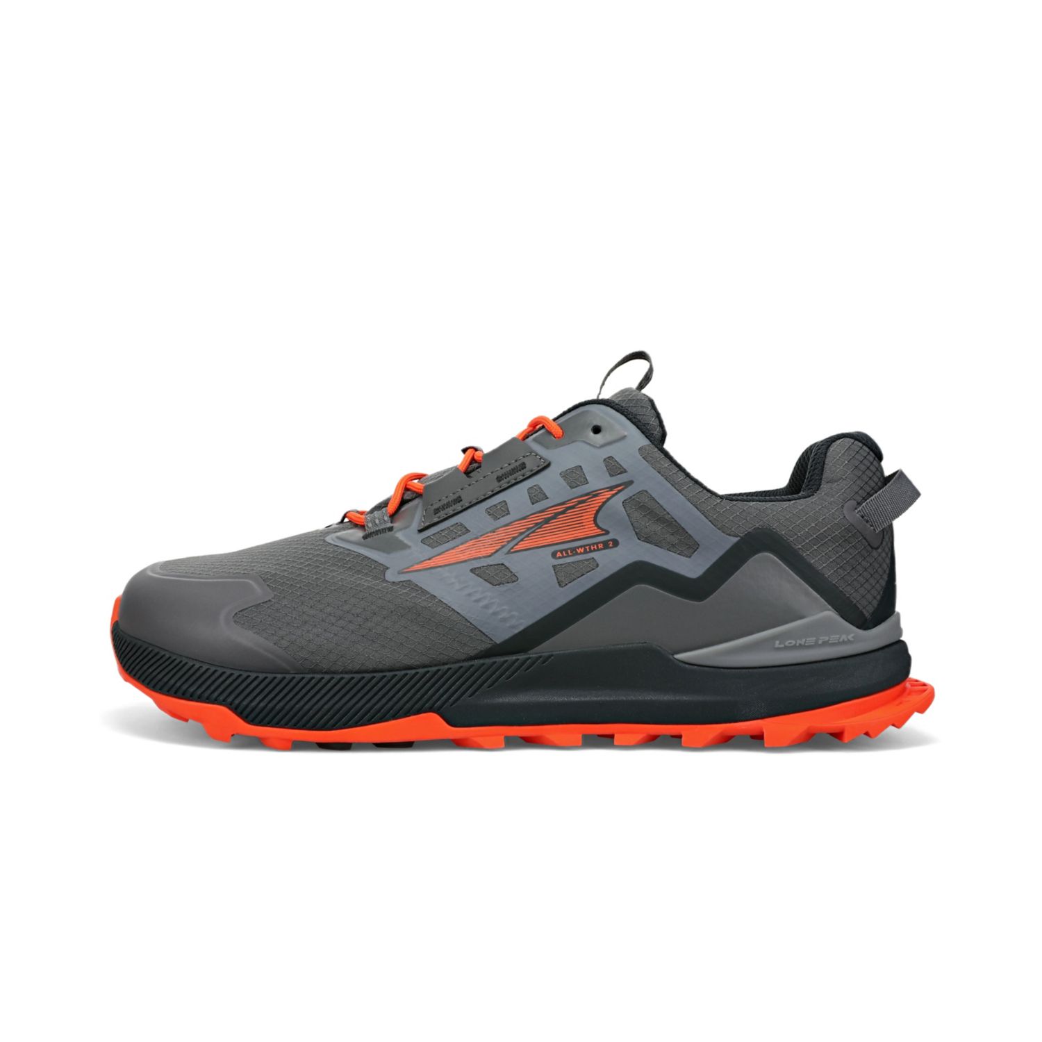 Zapatos De Senderismo Altra Lone Peak All-wthr Low 2 Hombre Gris Naranjas | Chile-06597439