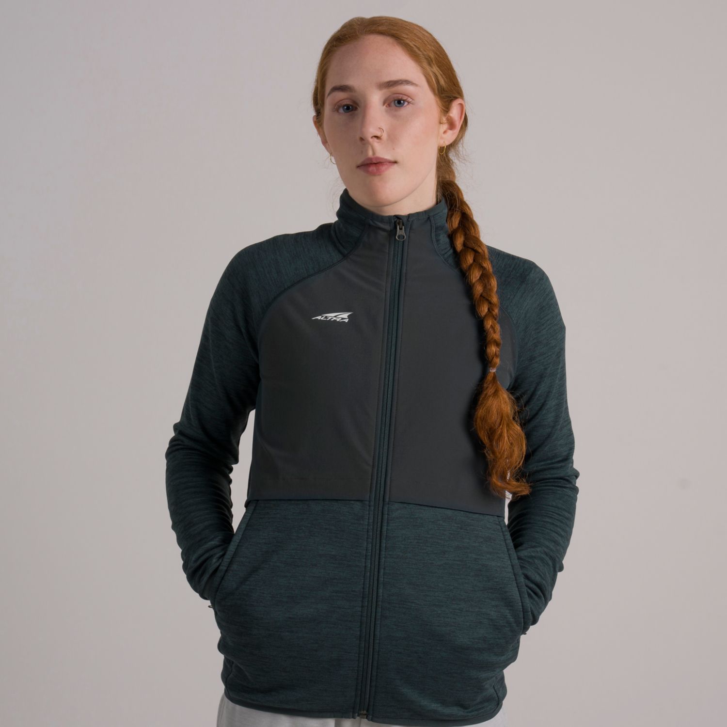 Chaqueta Para Correr Altra Everyday Híbrido Mujer Verde Oscuro | Chile-51709839