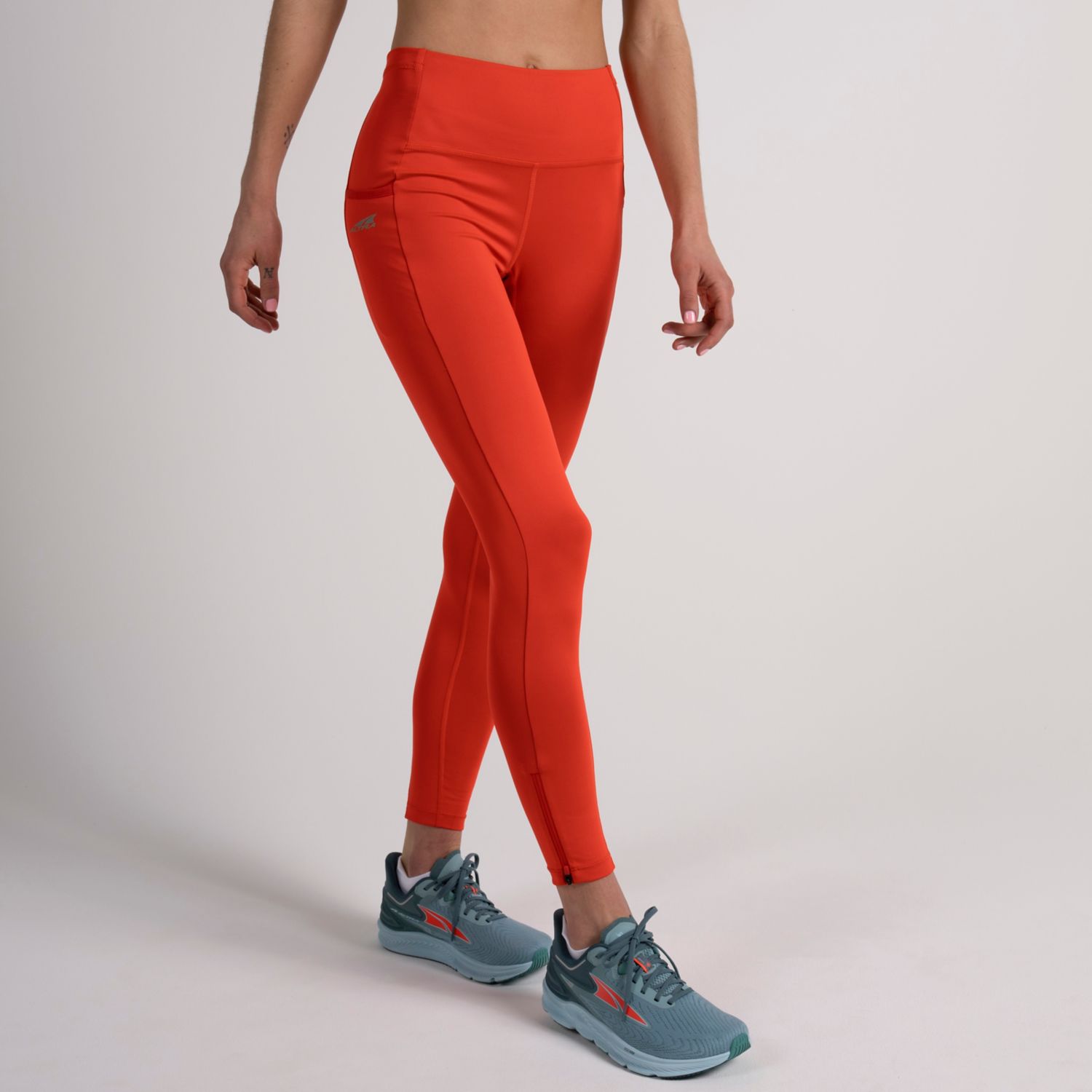 Mallas Para Correr Altra Core Crop Mujer Rojas | Chile-40136259